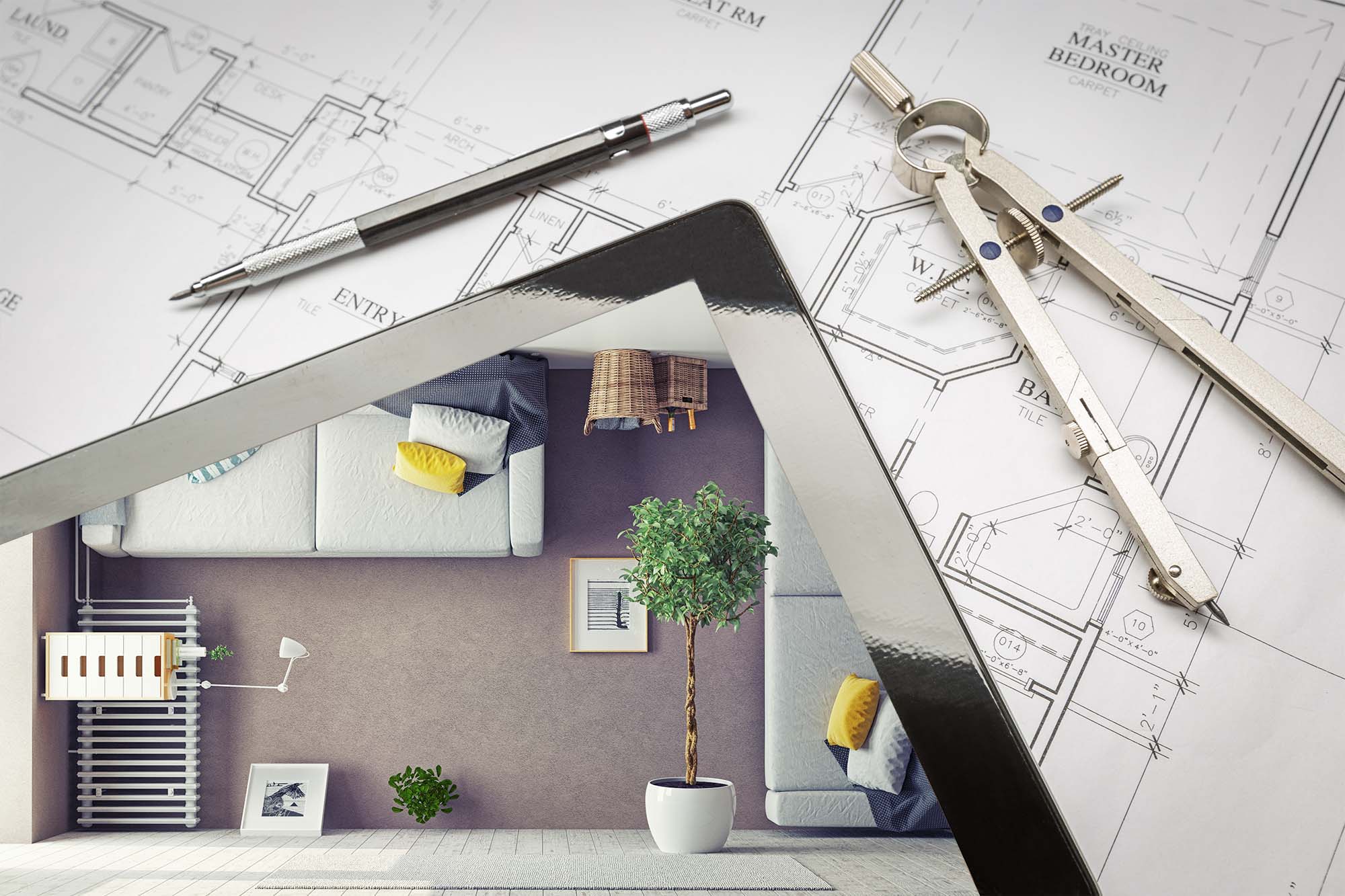 HOME Immobilien - Grundriss für das Erdgeschoss